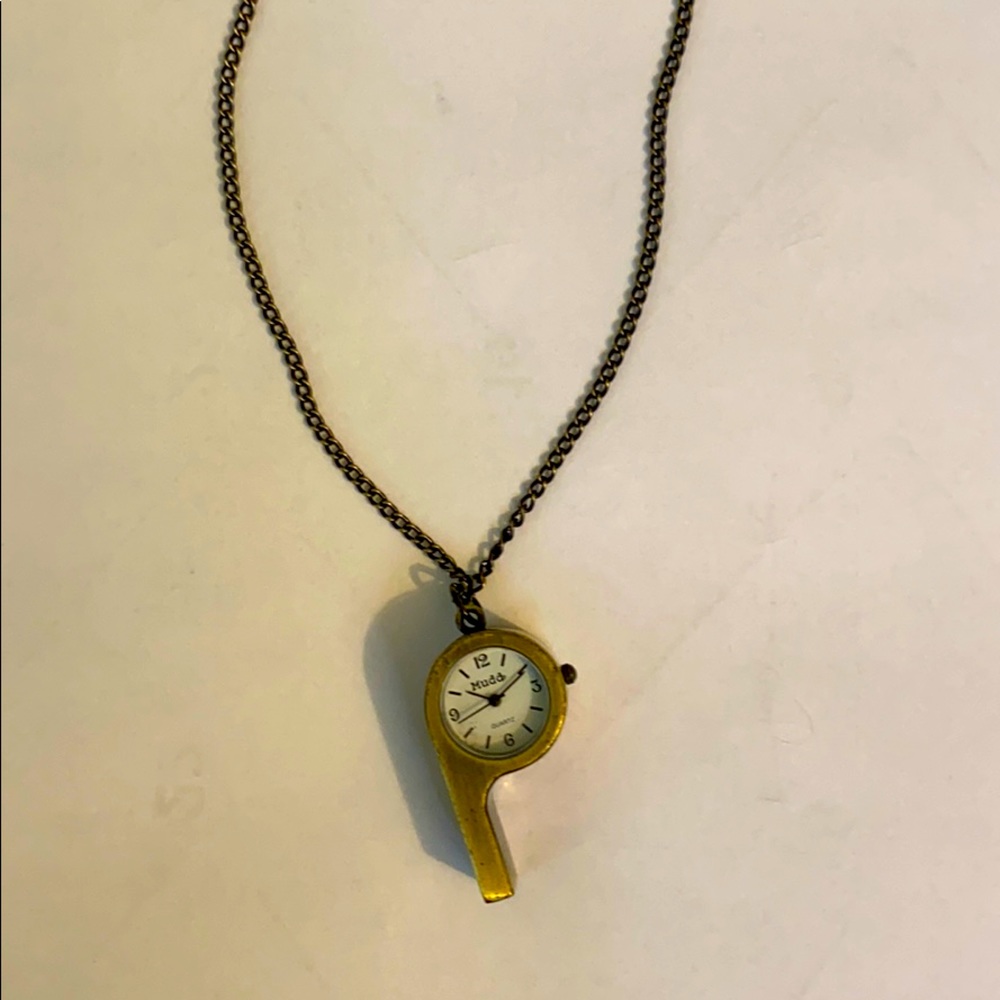 Bronze whistle necklace
